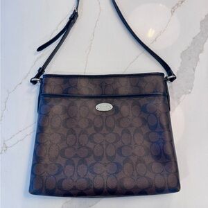 Coach Signature File Crossbody Bag